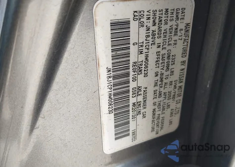 2017 Nissan Rogue Sport Sl из США, поврежденный, VIN JN1BJ1CP1HW006230